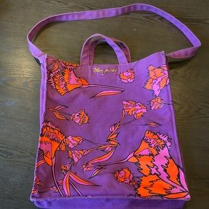 Jacobs by Marc Jacobs Purple & Orange Canvas Tote